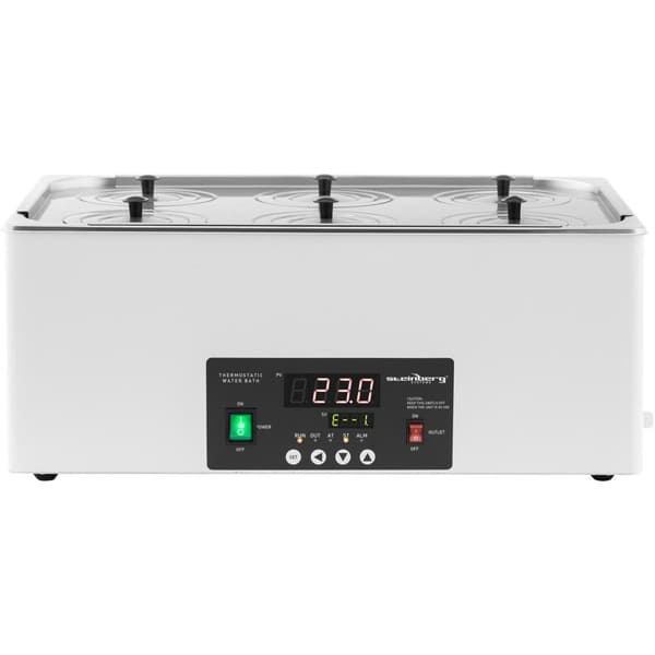 Laboratorievandbad, 6 pladser, 5-100C, 22,5 l