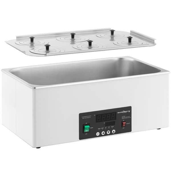 Laboratorievandbad, 6 pladser, 5-100C, 22,5 l