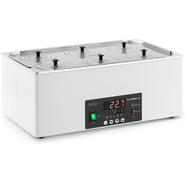 Laboratorievandbad, 6 pladser, 5-100C, 22,5 l