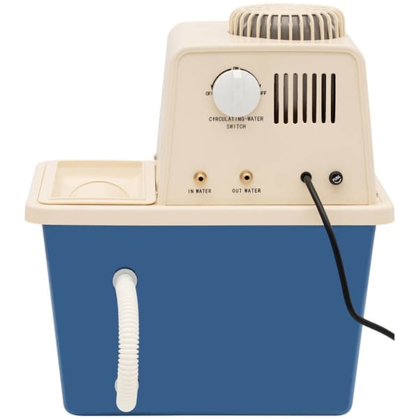 Laboratorievakuumpumpe med vandcirkulation 2 ventiler manometer 15 l 180 W