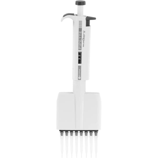 Laboratoriopipetti, 8 kanavaa, manuaalinen, 0,05-0,3 ml