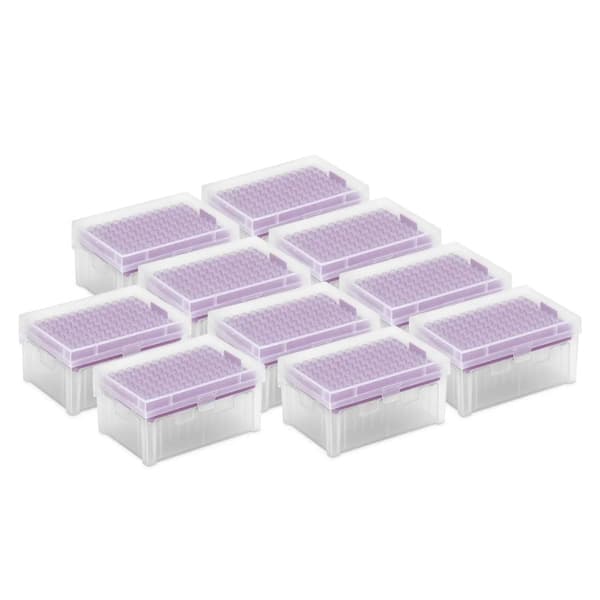 Pipettespidser 10 ul uden DNase/RNase - sæt med 10 x 96 stk.