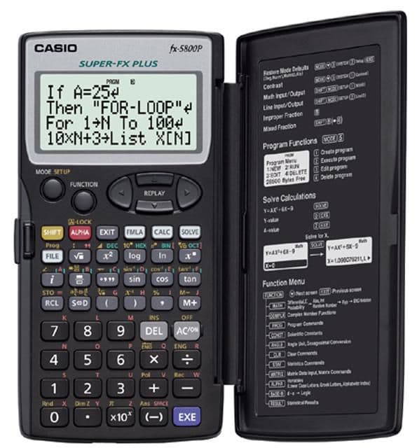 Teknisk räknare CASIO FX-5800P