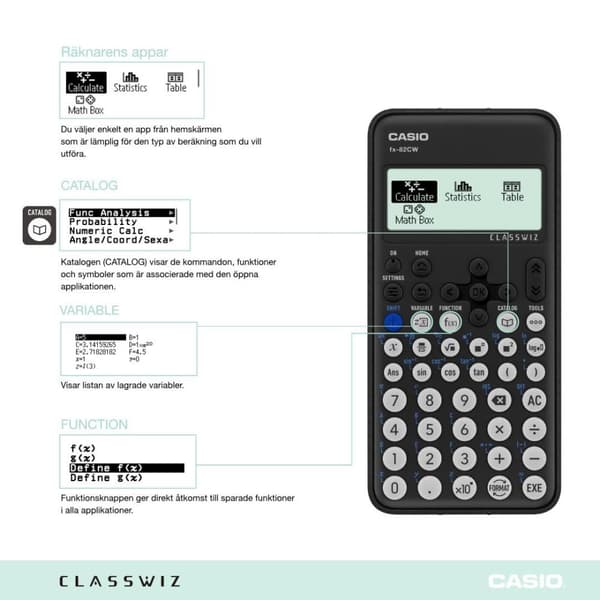 Teknisk Räknare CASIO FX-82CW