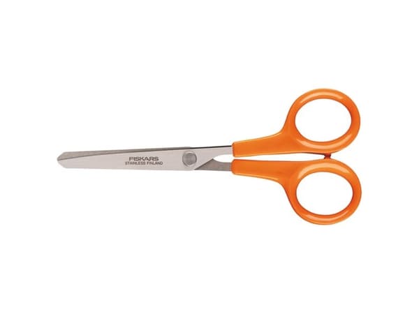 Fiskars 1005154, Suora leikkuu, Yksi, Oranssi, Ruostumaton teräs, Molempikätinen, Suora kahva