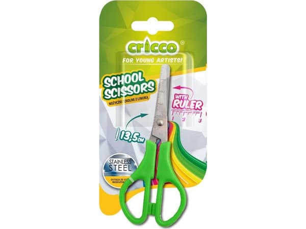 Cricco Skolesaks med linjal 13,5 cm CRICCO