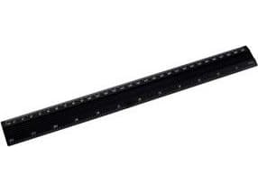 D.Rect aluminium linjal svart 30 cm D.RECT