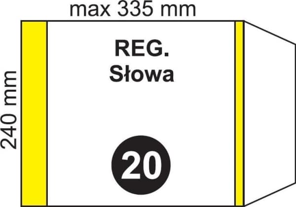 Folplast Cover for regulated travel NO.20 (20 pcs)