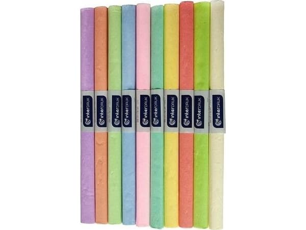 Interprint Krøllet silkepapir Pastellblanding 10 stk.