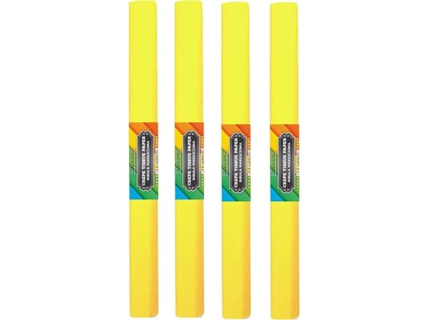 Starpak skrynkligt mjukpapper 50x200cm citron 10st.