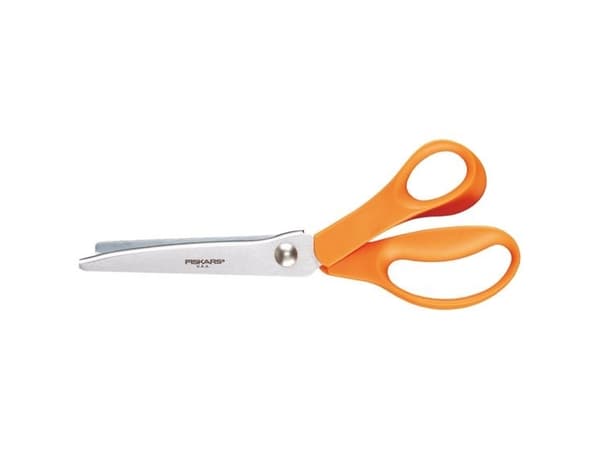 Fiskars 003807, Voksen, Rett kutt, Single/enkelt, Oransje, Sølv, Rustfritt stål, Universell
