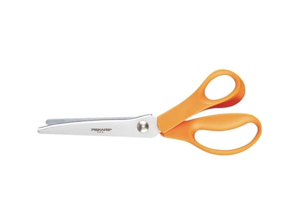 Fiskars 003807, Voksen, Rett kutt, Single/enkelt, Oransje, Sølv, Rustfritt stål, Universell