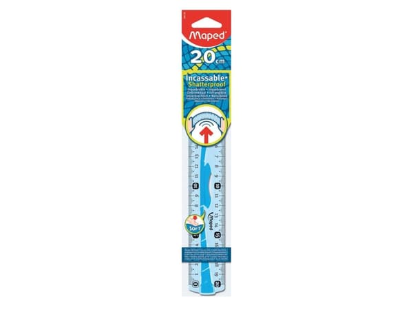 Maped Flex 200 mm Plast Blå, Translucent 1 stykker