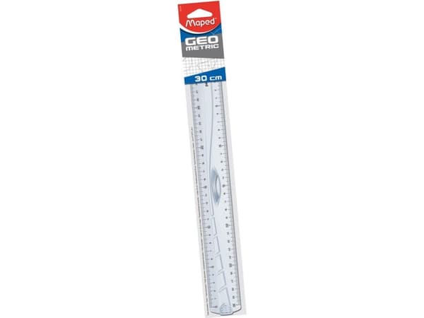 Corex linjal 30 cm GRAFIKK med håndtak (242130)