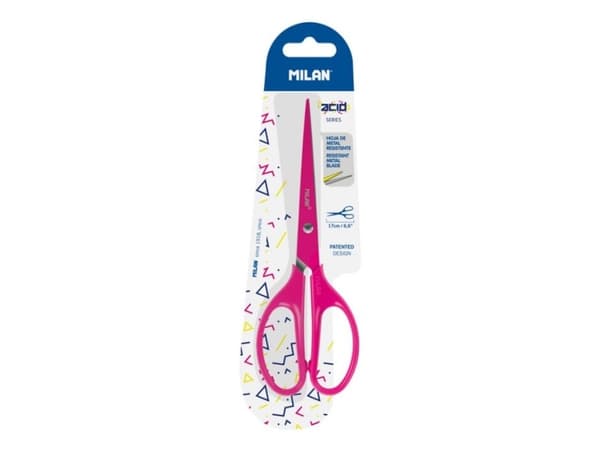 Milan BWM10425P, Voksen, Rett kutt, Single/enkelt, Rosa, Rustfritt stål, Kontor saks