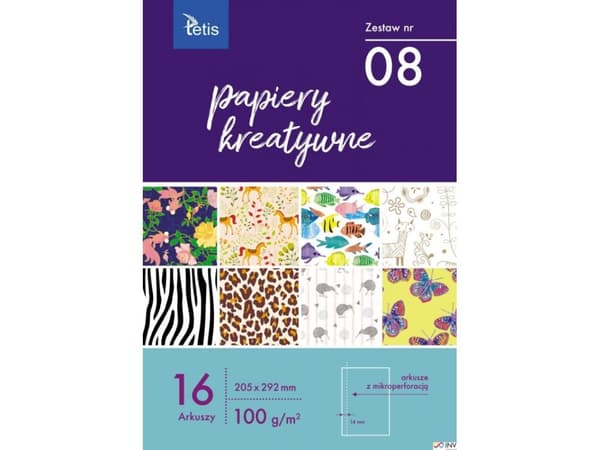 Tetis Creative Papers 205x292mm 16 arkkia Nro 08 KB030-08 KB030-08