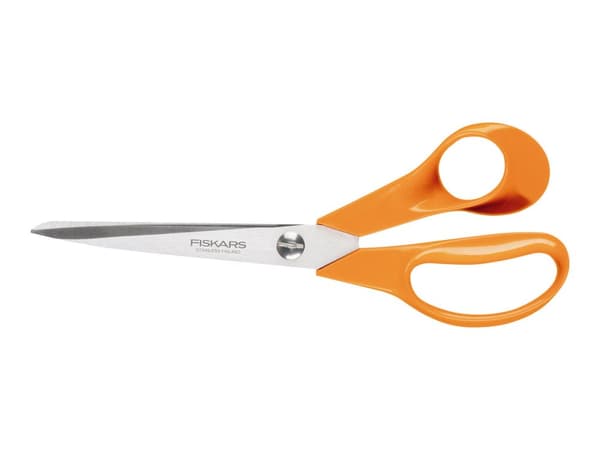 Fiskars 9853, Aikuinen, Suora leikkuu, Yksi, Ruostumaton teräs, Muovi, Oikeakätinen