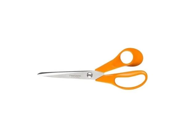 Fiskars 9853, Aikuinen, Suora leikkuu, Yksi, Ruostumaton teräs, Muovi, Oikeakätinen