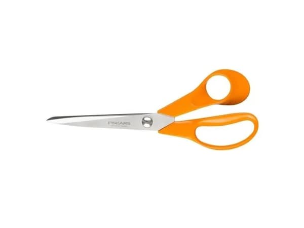 Fiskars 9853, Aikuinen, Suora leikkuu, Yksi, Ruostumaton teräs, Muovi, Oikeakätinen