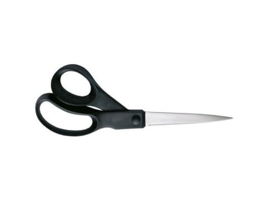 Fiskars 1023817, Aikuinen, Suora leikkuu, Yksi, Musta, Ruostumaton teräs, Ruostumaton teräs, Universaali