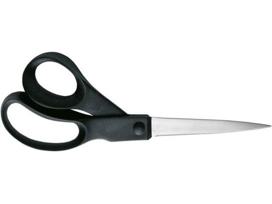 Fiskars 1023817, Aikuinen, Suora leikkuu, Yksi, Musta, Ruostumaton teräs, Ruostumaton teräs, Universaali