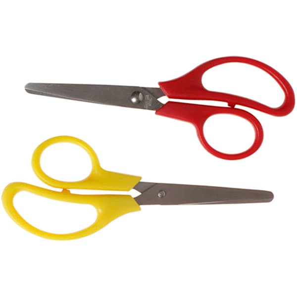 Barnsaxar - L: 12,5 cm - Rund - 12 Mixade