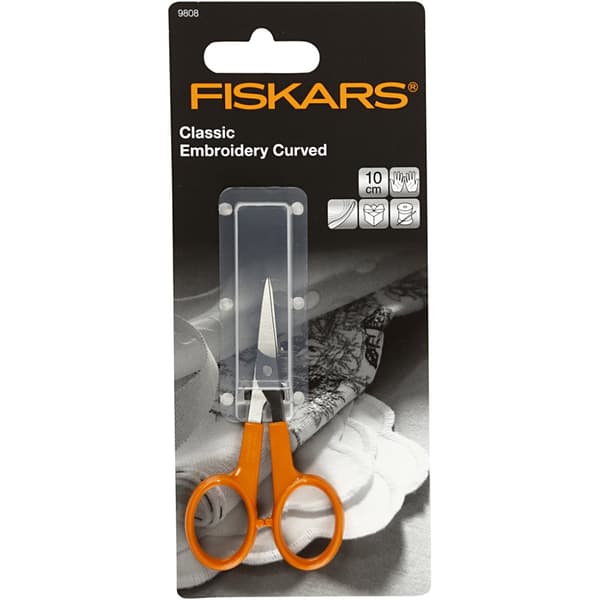 Fiskars Classic Detaljsax - L: 10 cm - Rundad spets