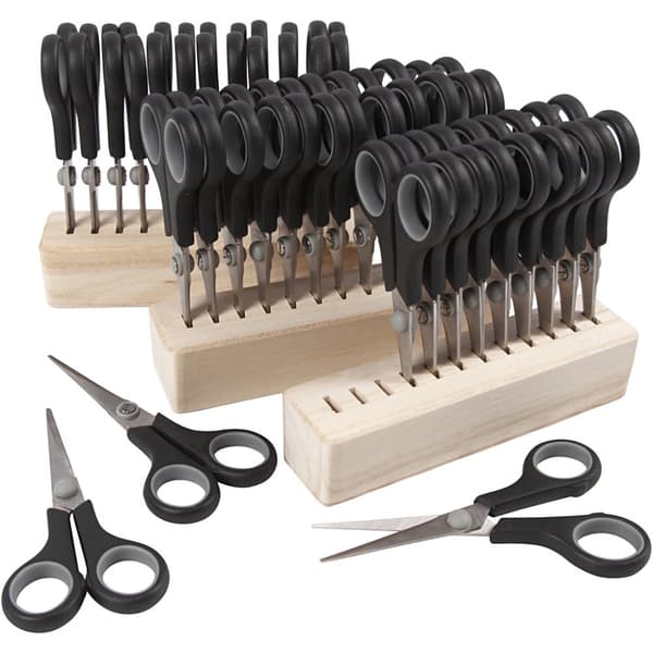 Barnsax med hållare - 14 cm - 36 st
