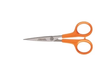 Fiskars 9881, Voksen, Rett kutt, Single/enkelt, Metallisk, Oransje, Rustfritt stål, Plast