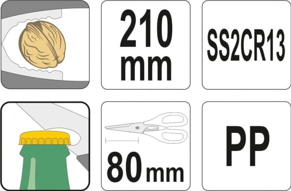 Yato Kökssax med öppnare och nötknäppare (YG-02365)