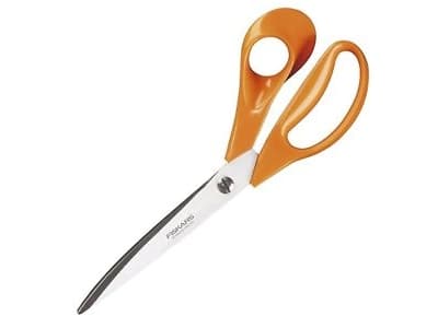 Fiskars 111050, Voksen, Rett kutt, Single/enkelt, Oransje, Rustfritt stål, Høyrehendt