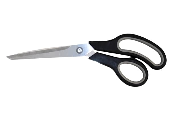 B.N.T 472310, Voksen, Rett kutt, Single/enkelt, Sort, Grå, Rustfritt stål, Kontor saks