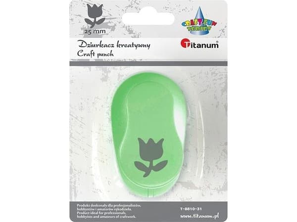 Titan Punch med Tulipan motiv 25mm