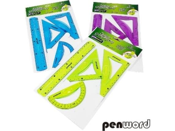 Penword Geometrisk sett PENWORD 8815 Flexi 4 stk. 20 cm Penword