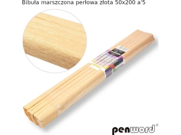 Polsirhurt Blotting papper, pärlemor guld, 50x200cm, 5 st