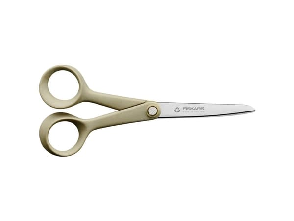 Fiskars ReNew, Voksen, Lige snit, Enkelt, Beige, Rustfrit stål, Rustfrit stål, Universel