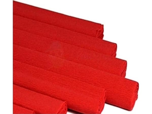 Happy Color rypytetty kreppipaperi Happy Color 50x200cm punainen pakkaus.10 kpl.