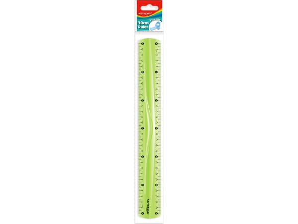 Keyroad KEYROAD linjal, 30 cm, flexibel, hängande etikett, blandade färger