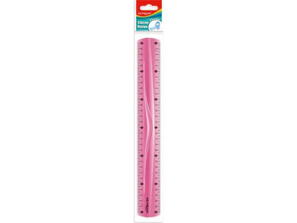 Keyroad KEYROAD linjal, 30 cm, flexibel, hängande etikett, blandade färger