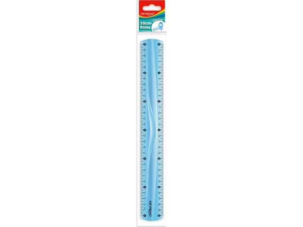 Keyroad KEYROAD linjal, 30 cm, flexibel, hängande etikett, blandade färger