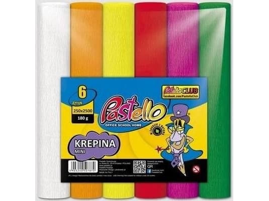 Krepina PASTELLO mini 6 väriä mix INTENSIVE Krepina Krepina