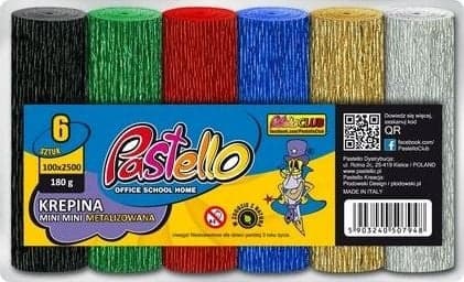 Crepe Crepe PASTELLO mini 6 metallic colors mix Crepe