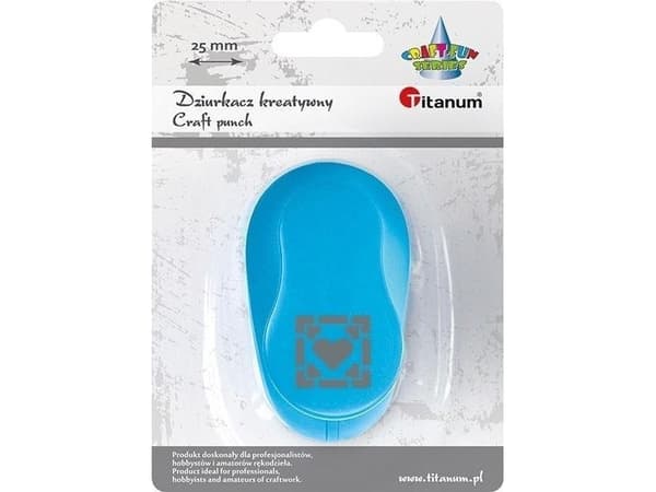 Titanum 25mm motivstansat hjärta i ram