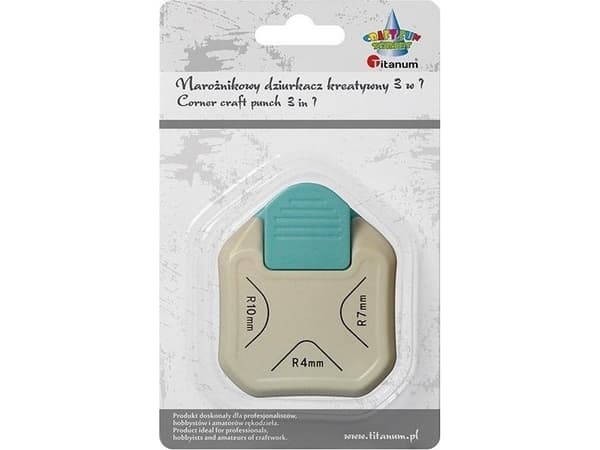 Corner motif punch 3-in-1