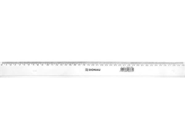 Donau linjal DONAU, 40cm, gjennomsiktig