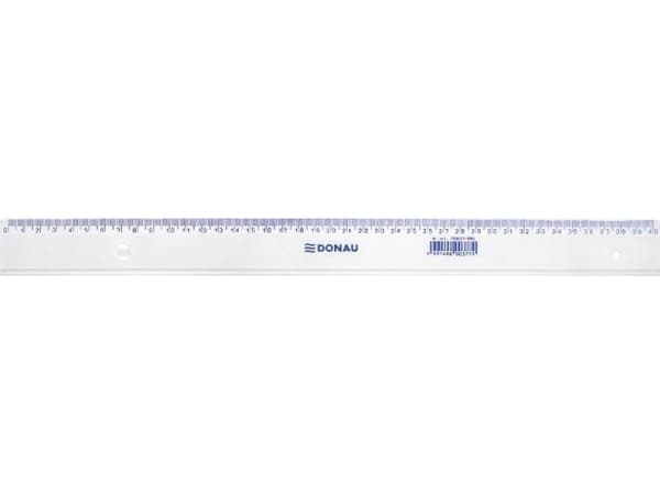 Donau linjal DONAU, 40cm, gjennomsiktig
