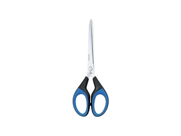 Wedo 989 7, Rett kutt, Single/enkelt, Sort, Blå, Rustfritt stål, Kontor saks, Rett håndgrep