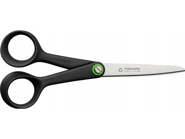 Fiskars 1074543, Voksen, Rett kutt, Single/enkelt, Sort, Rustfritt stål, Rustfritt stål, Universell
