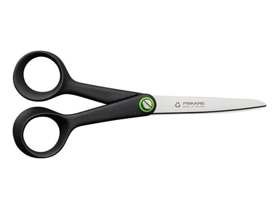 Fiskars 1074543, Voksen, Rett kutt, Single/enkelt, Sort, Rustfritt stål, Rustfritt stål, Universell
