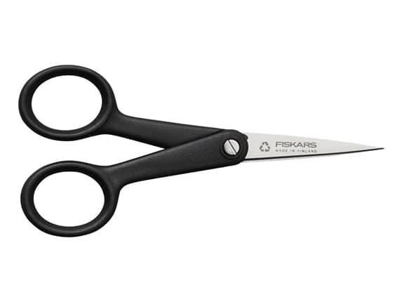 Fiskars 1074541, Voksen, Rett kutt, Single/enkelt, Sort, Rustfritt stål, Rustfritt stål, Universell